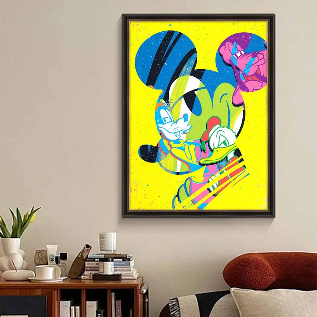 Full Round Diamond Painting Mickey and Goofy Art Rhinestone Picture Mosaic DIY 5D Cross Stitch Embroidery Home Decoration