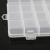 Fishing Tackle Box with Hook 24 Compartments Transparent Multifunctional Empty Storage Box Portable Lure Bait Stationery Container Jewelry Organizer