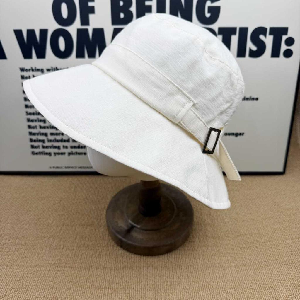 Big Eaves Sun Protection Bucket Hat Summer UV Protection Sun Hat Adjustable Face Small Metal Buckle Sun Hat