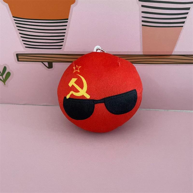 

10см Плюшева іграшка Polandball Мексика Україна Німеччина Countryball Наповнена лялька Підвіска Прикраса для дому 10cm