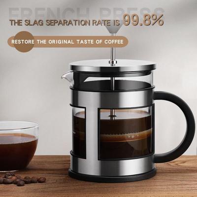 Prensa Francesa Nórdica Engrosada: Filtro de Acero Inoxidable para Té y Café