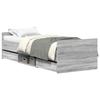VidaXL Cadre de lit tête de lit et pied de lit gris sonoma 75x190 cm 3203822