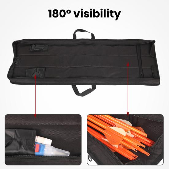 Portable Arrow Bag with Handle Oxford Cloth Waterproof Large Capacity Archery Arrow Quiver Case Carrying Pouch Shoot Hunting Accessories