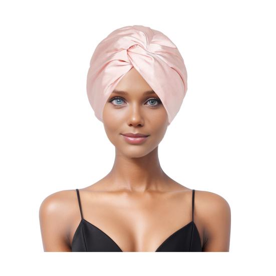 Schlafhut Doppellagig Verstellbare Passform Frizzfreier Haarschutz Bequeme Elastische Passform Nachtmütze Haarpflege