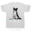 Just Throw Funny Border Collie Dog Lover Men's Clothing Summer Fitness T Shirt Style Oversized T-shirt Streetwear Cotton Tshirt