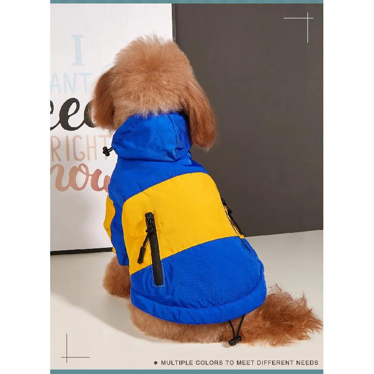 Waterproof Big Dog Clothes Winter Warm Pet Raincoat For Medium Large Dog Fashion Cool Dog Jacket French Bulldog Chihuahua Outfit