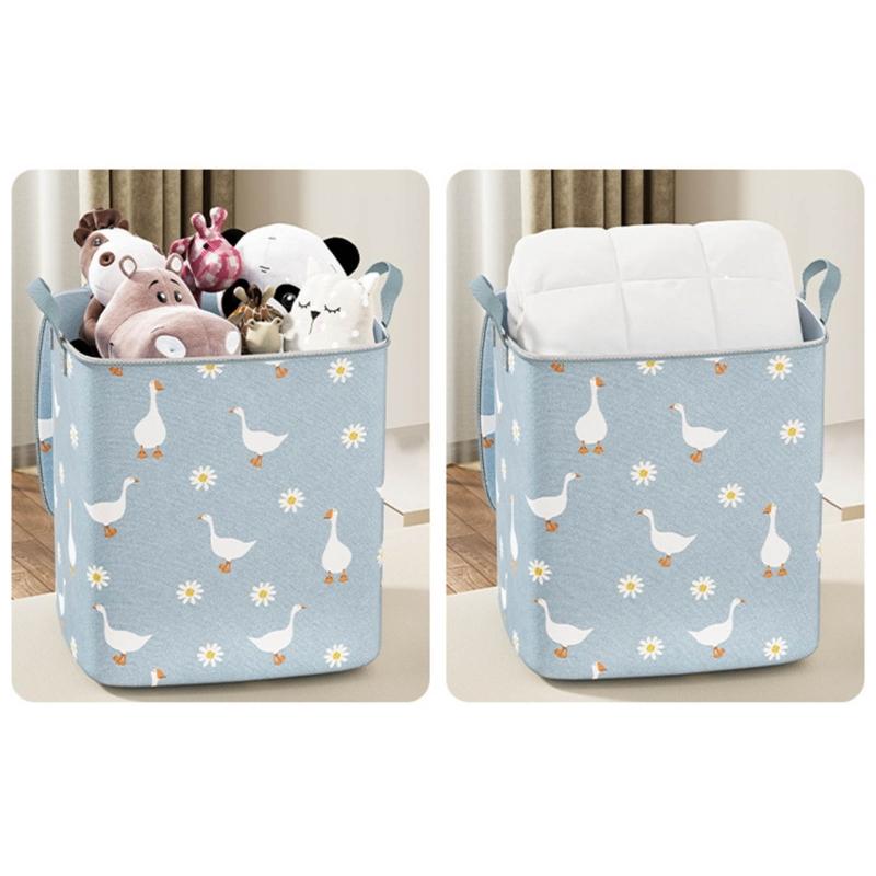 Oversized Clothes Organiser with Handle Reusable Nonwoven Fabric Seasonal Clothing Storage Container For Home Use