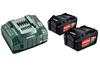 Metabo Batteria 18V 5,2Ah X2 + Caricabatterie