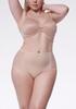 High-waisted Briefs with Lace Sides Opal Beige