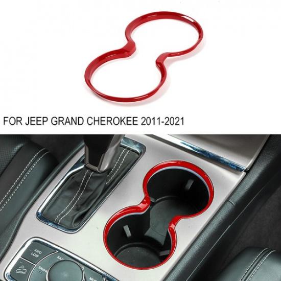 Inner Gear Shift Cup Holder Cover Trim Bezels for Jeep Grand Cherokee 2011-