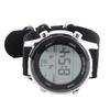 Men Digital Sports Watch Rainproof Alarm Countdown Dual Time Zone Nylon Strap Digital Watch with Stopwatch for Outdoor