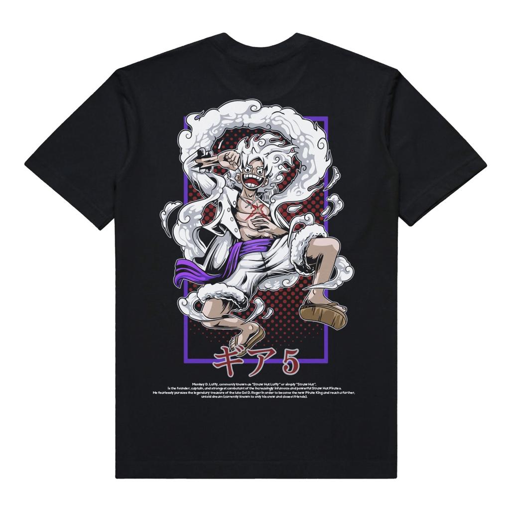 ONE PIECE Nika Luffy Gear 5 Anime Pánské Dámské Letní Tričko Volný Čas Sport Fitness Oversized Pohodlné Bavlna Krátký Rukáv Top