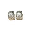 Hollow Out The Design of Double Happiness Earrings Female Retro Matte Brushed Chinese Wind Earrings Personality Hundred Match Fashion Ear Buttons