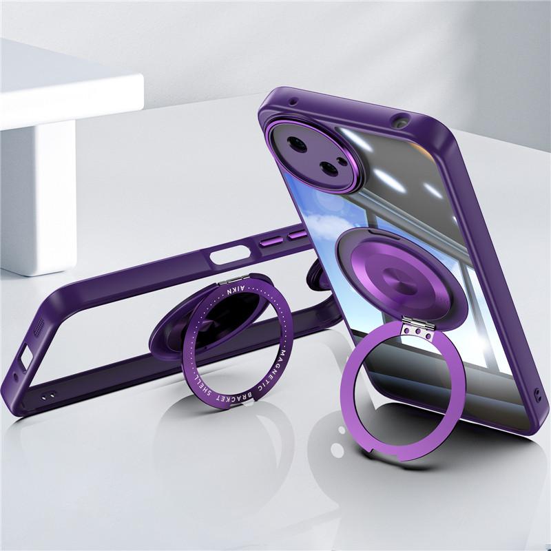 Full Cover Super Anti-drop 360 degrees Rotating Bracket Case With Lens Film For Sharp Aquos Wish 4 Wish4 Back Protection Shell
