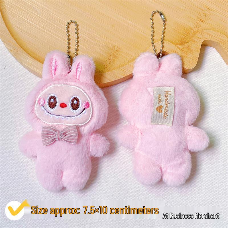 

Милый пищащий кулон Лабубу, плюшевая кукла-шарм