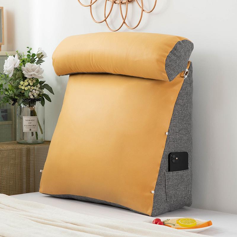 Technology Cloth Headboard Cushion New Soft Bag Breathable Bed Pillow Large Backrest Tatami Bed Backrest Cushion Waist Pillow