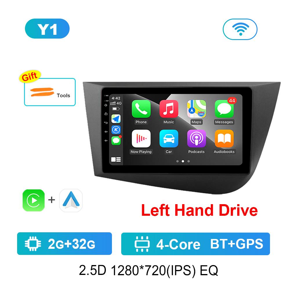

9-дюймовый леворульный GPS-навигатор Android OS для Seat Leon 2 2005 - 2012 4G DSP стерео автомобильное радио мультимедийный плеер WiFi BT