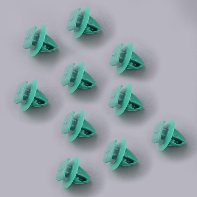 1748293 68102758AA 50pcs Door Post Side Fender Molding Trim Clip Retainer Fit for Jeep Renegade Fiat 500 Green Nylon