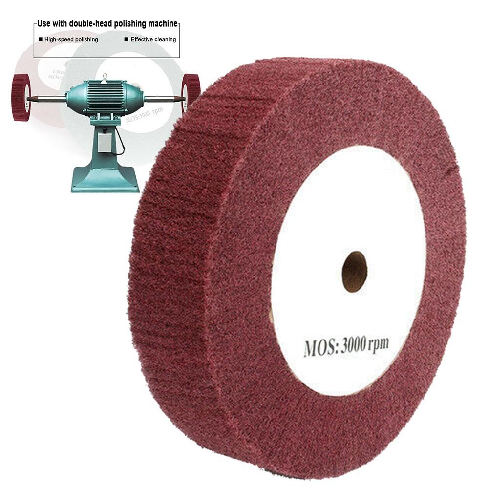 5" Abrasive Nylon Grinding Wheel 320# Non-Woven Flap Polishing Disc
