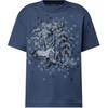 T Shirts Men's Blue Crew Neck Moderate 1AJBVD