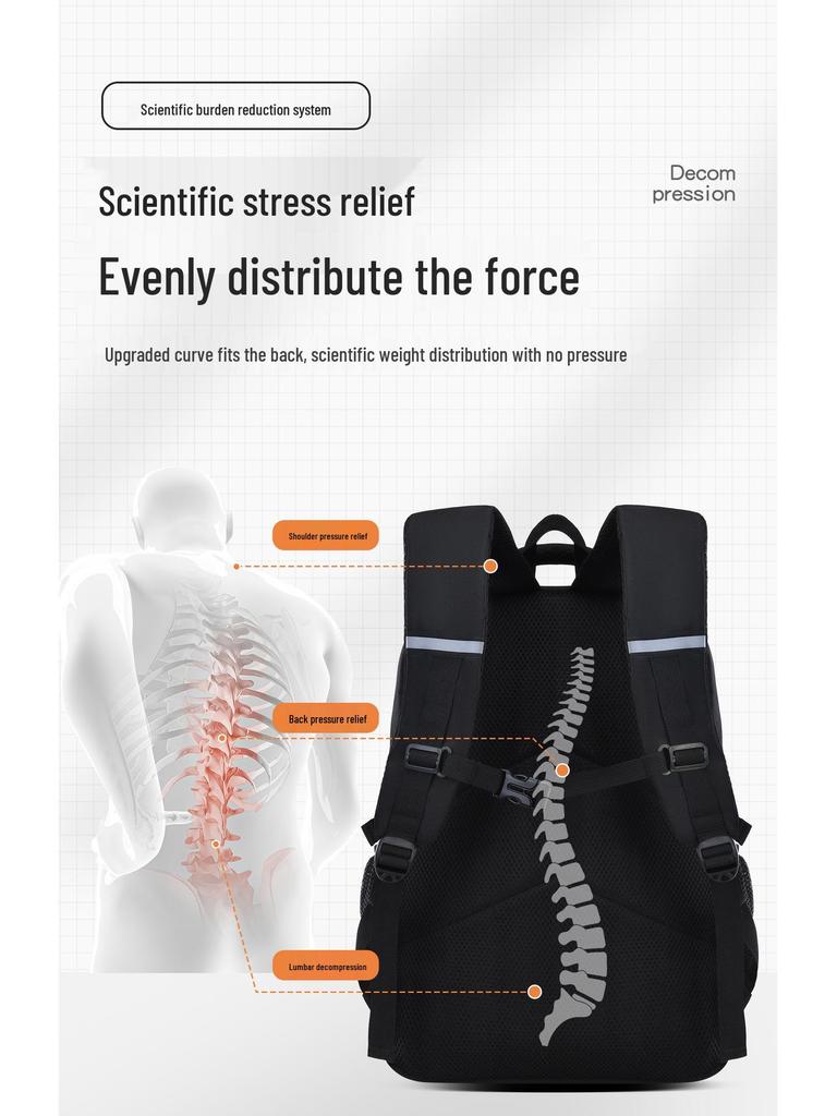 Lightweight, Spine-Supporting Casual Backpack for Boys Grades 2-6