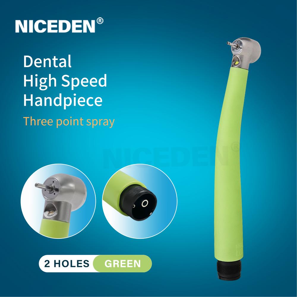 

Самоподсветка LED Стоматологический Турбинный Наконечник Цветной LED Свет Электрический Источник Питания OEM/ODM Кнопочный Наконечник материал высокополимер With Led 2 holes