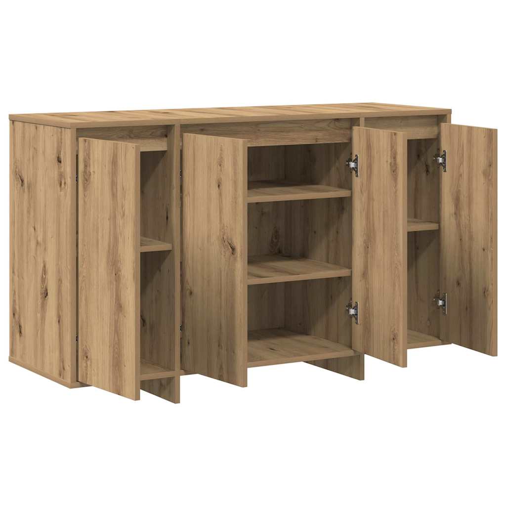 Artisan Oak Sideboard 120 x 41 x 75 cm Engineered Wood