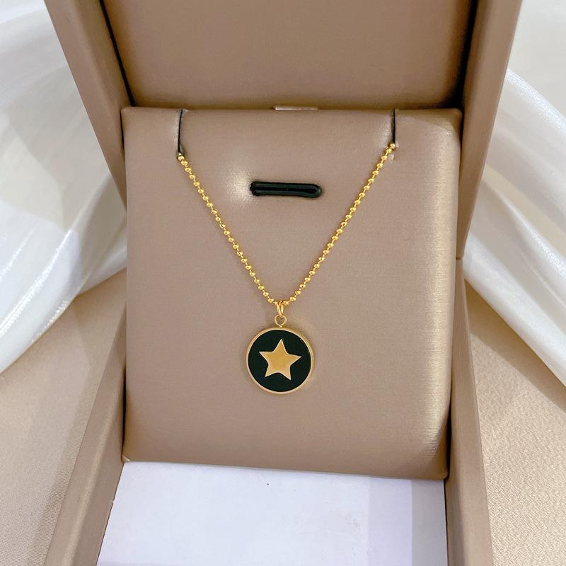 Real Gold Cold Necklace In The E-Commerce Good Goods Furnace, Women'S Collarbone Chain With Jewelry