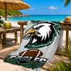 Asciugamano da Spiaggia Philadelphia Eagles, Asciugatura Rapida, Facile da Curare, Adatto Sia per il Fitness che per le Vacanze al Mare, Essenziale per lo Sport