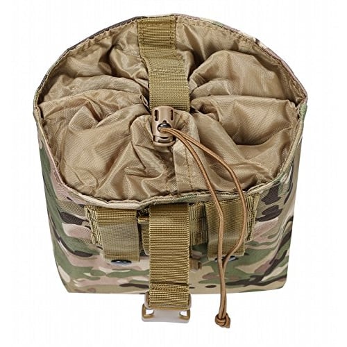 MOLLE Roll-Up Dump Pouch, 600D Reinforced Nylon, Foldable with Belt Loop (Multicam)