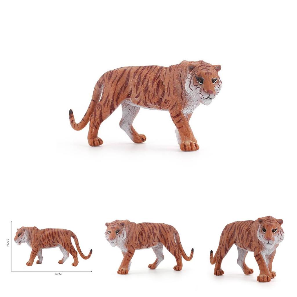 Solid Pvc Tiger Statue For Home Decor And Educational Gift For Children