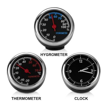 Mini automobile Automobile Orologio digitale Orologio automatico Termometro automobilistico Igrometro Decorazione Ornamento C
