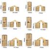 8-18mm Furniture Brass Hinges Concealed Hinges Cylindrical Hinges For Invisible Door Small Closet Cupboard Durable Door Hardware