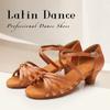 Damen Mädchen Latein Tanzschuhe Niedrighackige Salsa Ballsaal Tango Schuhe Weiche Sohle 3,5CM Absatz