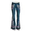 Women's Slim Fit Embroidered Flared Jeans - European and American Fashion Trend