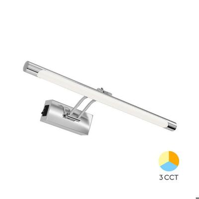 8W 3-in-1 IP20 Chrome Mirror LED Wall Light