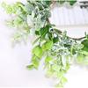 Candle Rings 3" Center Eucalyptus Candle Ring Artificial Mini Wreath Pillar Candle Holder Twig Spring Candle Wreaths for LED Candles Birthday Wedding