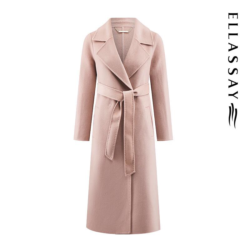 ELLASSAY Women's Wool Blend Belted Coat