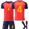 2026 FIFA Wereldbeker Spanje Voetbalshirt voor Kinderen en Volwassenen CUBARSI #4