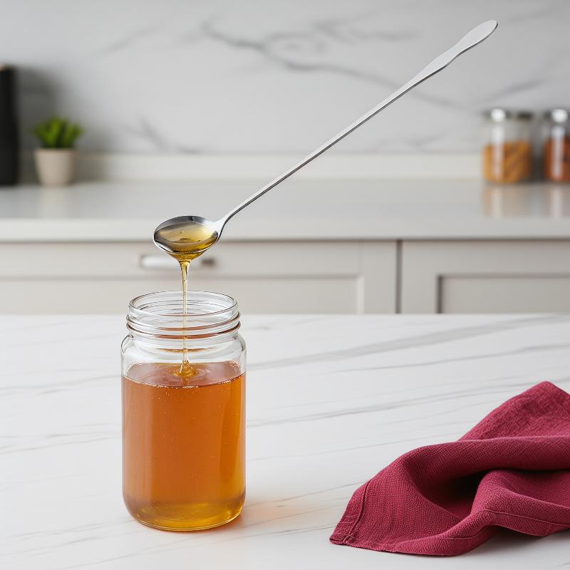 Elegant Stainless Steel Long Handle Stir Spoon With Eye Catching Design For Cocktail Making