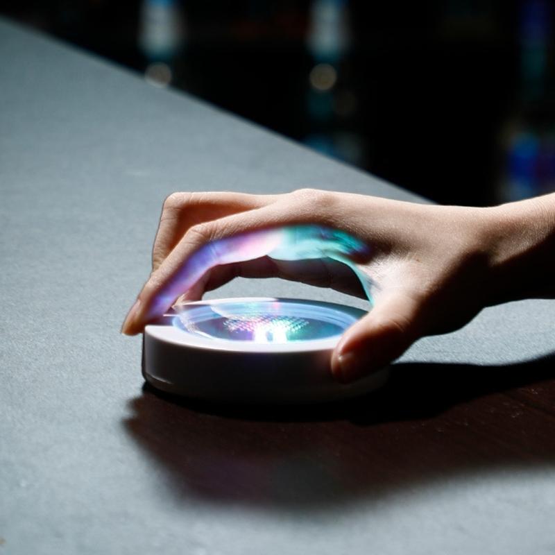 Colorful LED Light Cup Pad with USB Rechargeable Suitable for Exciting Visuals At Cocktails Event and Family Gatherings