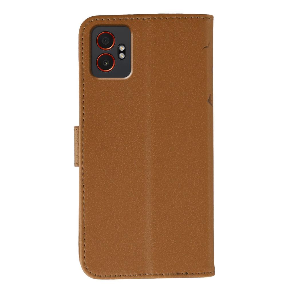 For Samsung Galaxy XCover7 Pro Deksel Fjæravtrykk PU Lær Lommebok Telefondeksel