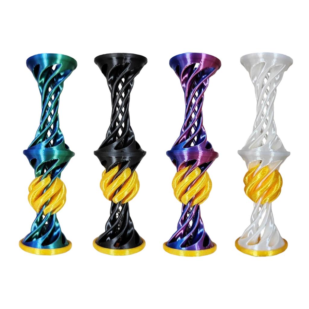 Elastisches Knallendes Durchsteck-Pyramiden-Spiralspielzeug zum Stressabbau und zur Konzentration Büro Klassenzimmer Belohnungen Geschenke