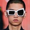 Vintage Luxury Brand Designer Funny Irregular Eyebrows Sunglasses Women For Men Sun Glasses Trend Punk Big Frame Popular Shades
