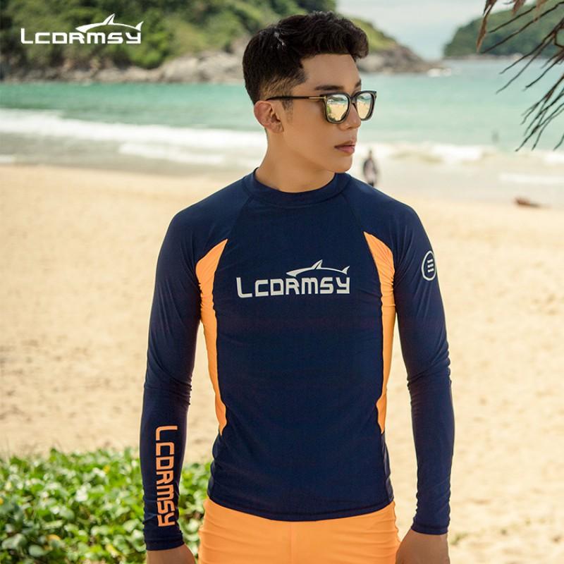 Mens Womens UV Protection Rash Guard Set Long Sleeve Top Pants Snorkeling Diving Swimming