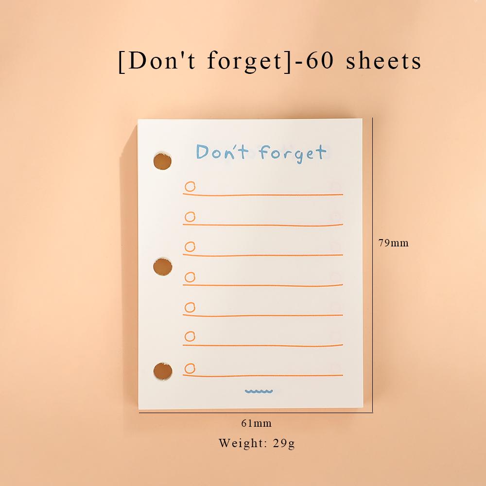 JIANWU Creative Cute Transparent 3 Ring Mini Loose-leaf Hand Book Student Portable Notebook Ring Binder Kawaii School Supplies