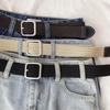Hong Kong Style Retro Canvas Leather Belt: Trendy Men's Korean Fashion - Versatile Woven Elastic Waistband.