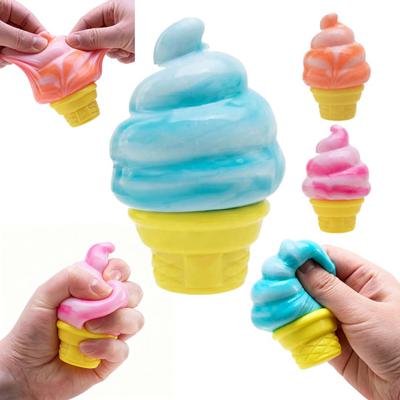 IJshoorntje Knijpspeeltje Gesimuleerd IJshoorntje Fidget Speelgoed Draagbaar Reis Stressverlichter Zachte Rekbare Sensorische Stressbal
