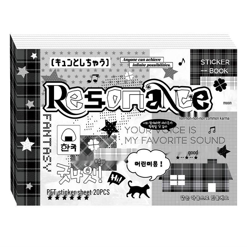 Xinmo M5 faltbares koreanisches Sticker-Album - Niedliche Journal-Dekoration für Mädchen