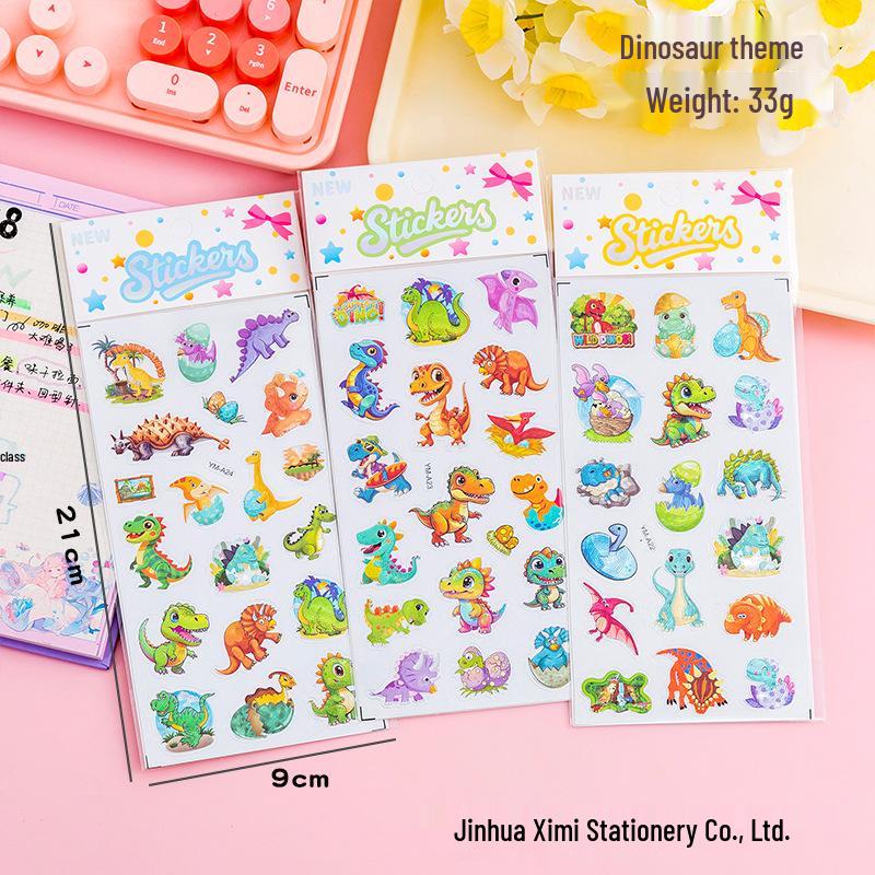 3D Мультяшные Лазерные Пузырьковые Пенные Наклейки для Детей - Веселые Декоративные Наклейки на Телефон